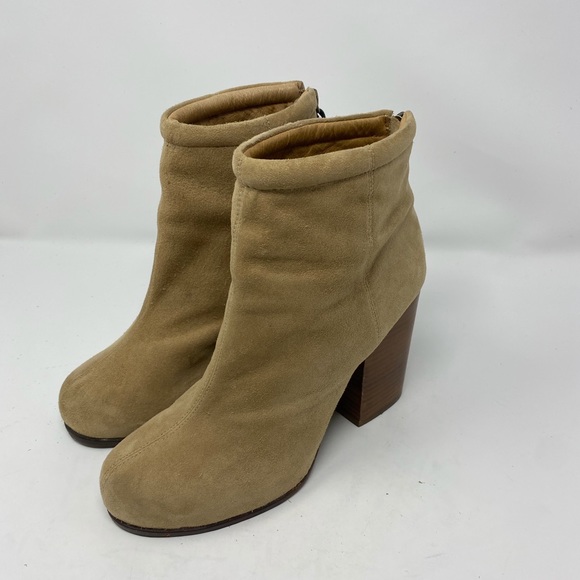Jeffery Campbell Tan Rumble Sueded Ankle Booties 9 - Picture 3 of 11